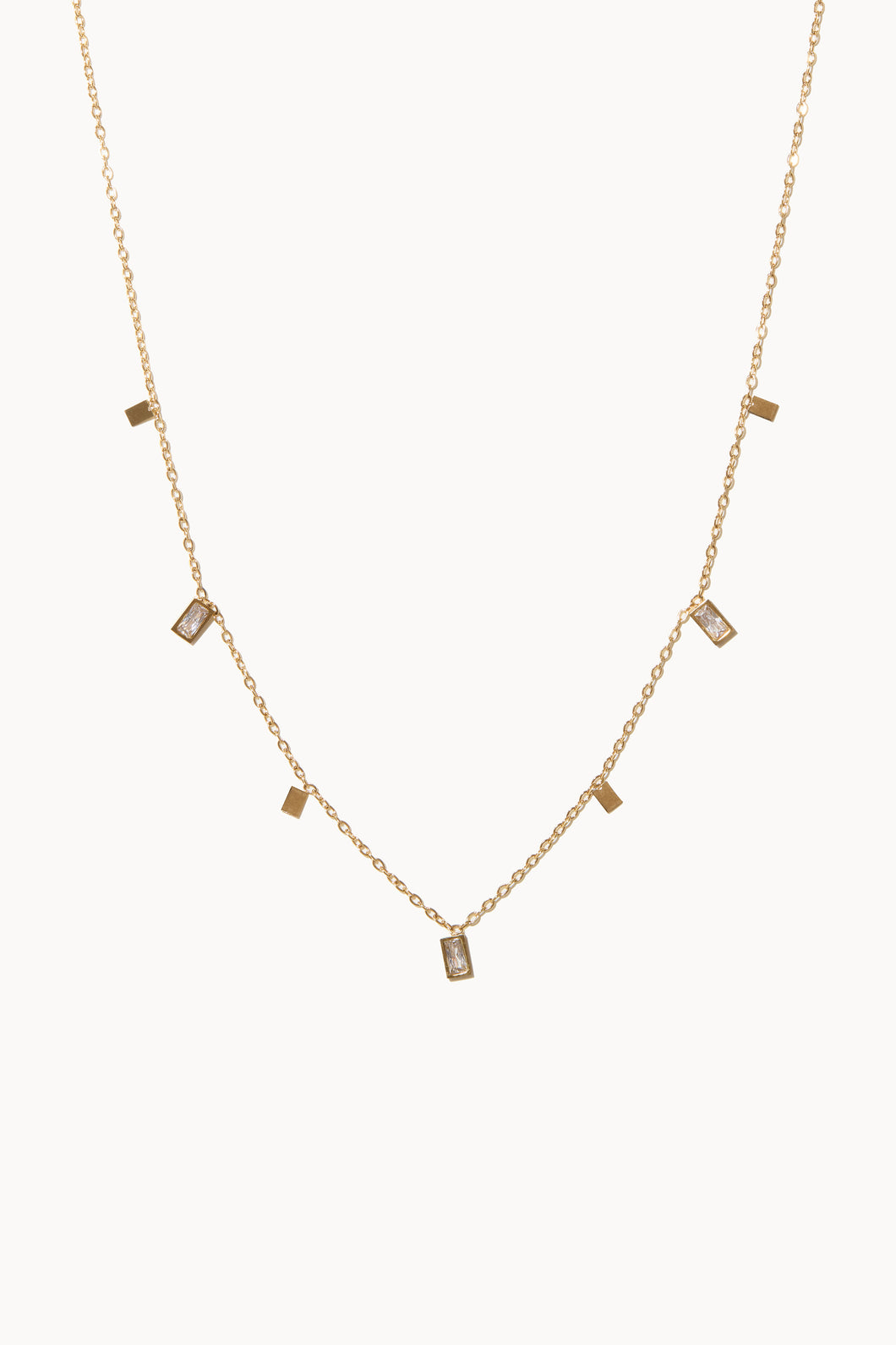 Cinq Baguette Necklace