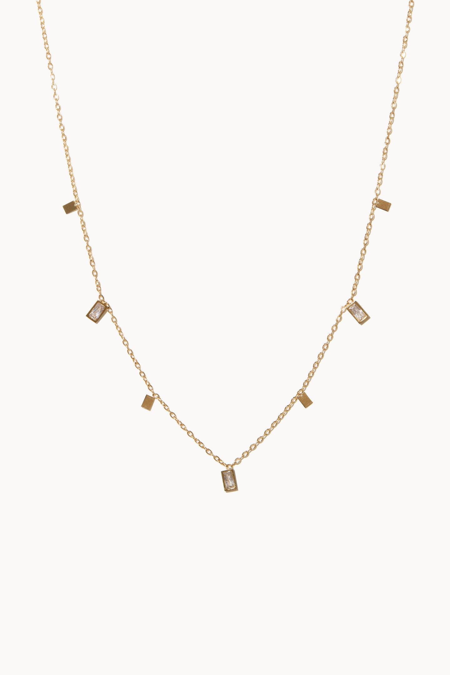 Cinq Baguette Necklace