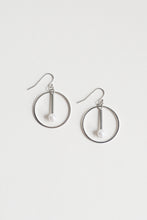 Load image into Gallery viewer, Nebula Pearl Hoops
